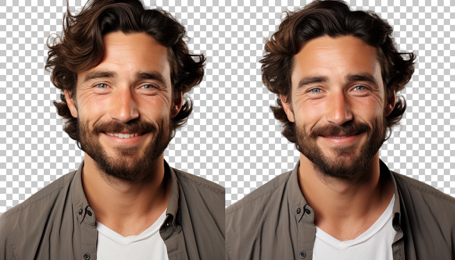 Joyful American Man Headshot png, Happy Facial Expression, Positivity
