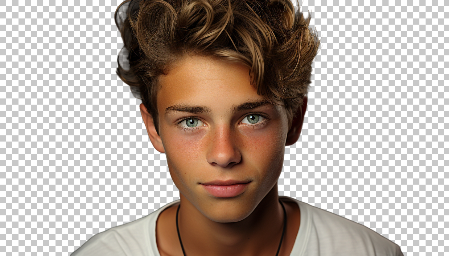 Adolescent Boy from France png, French Teen Male Portrait, Youthfulness
