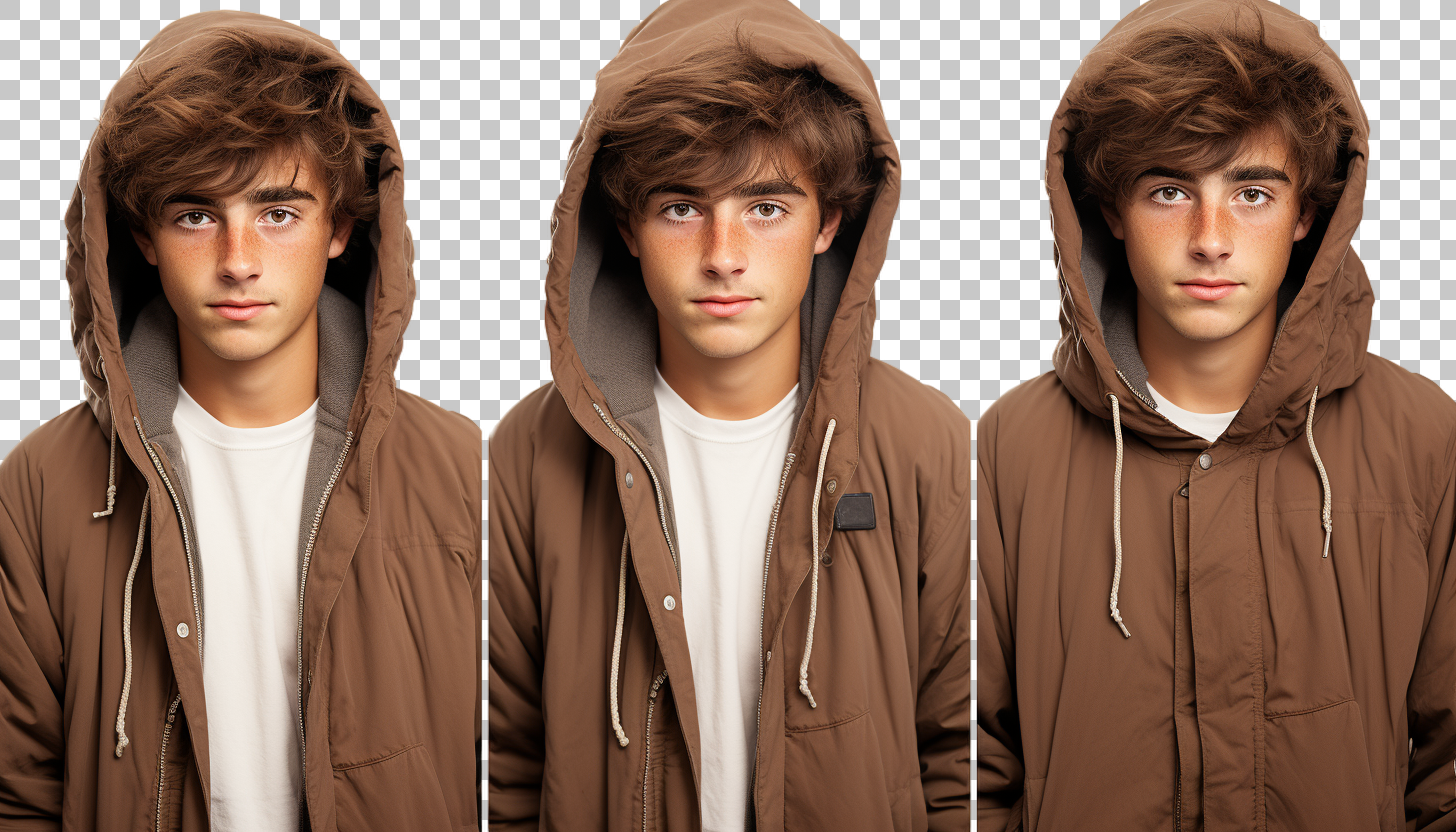 Vibrant French Teen Boy png, Adolescent Male Headshot, Youthfulness
