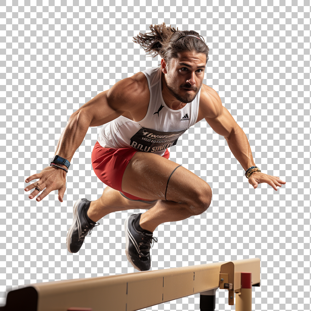 Hurdles jump sports png, Track and field, Competitive sport