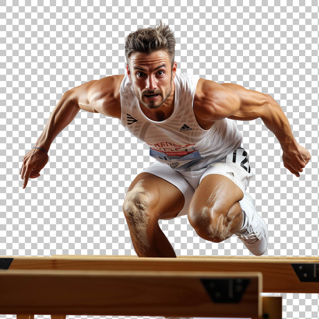 Hurdles jump sports png, Running race, Sports challenge