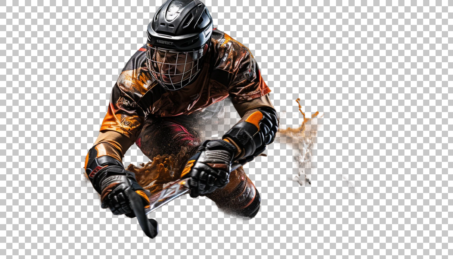 Inline hockey equipment png, Hockey helmet, Goalie equipment