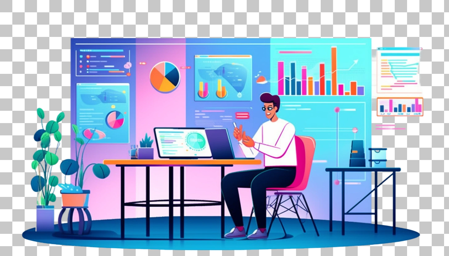 Data Analyst Working with Charts and Graphs