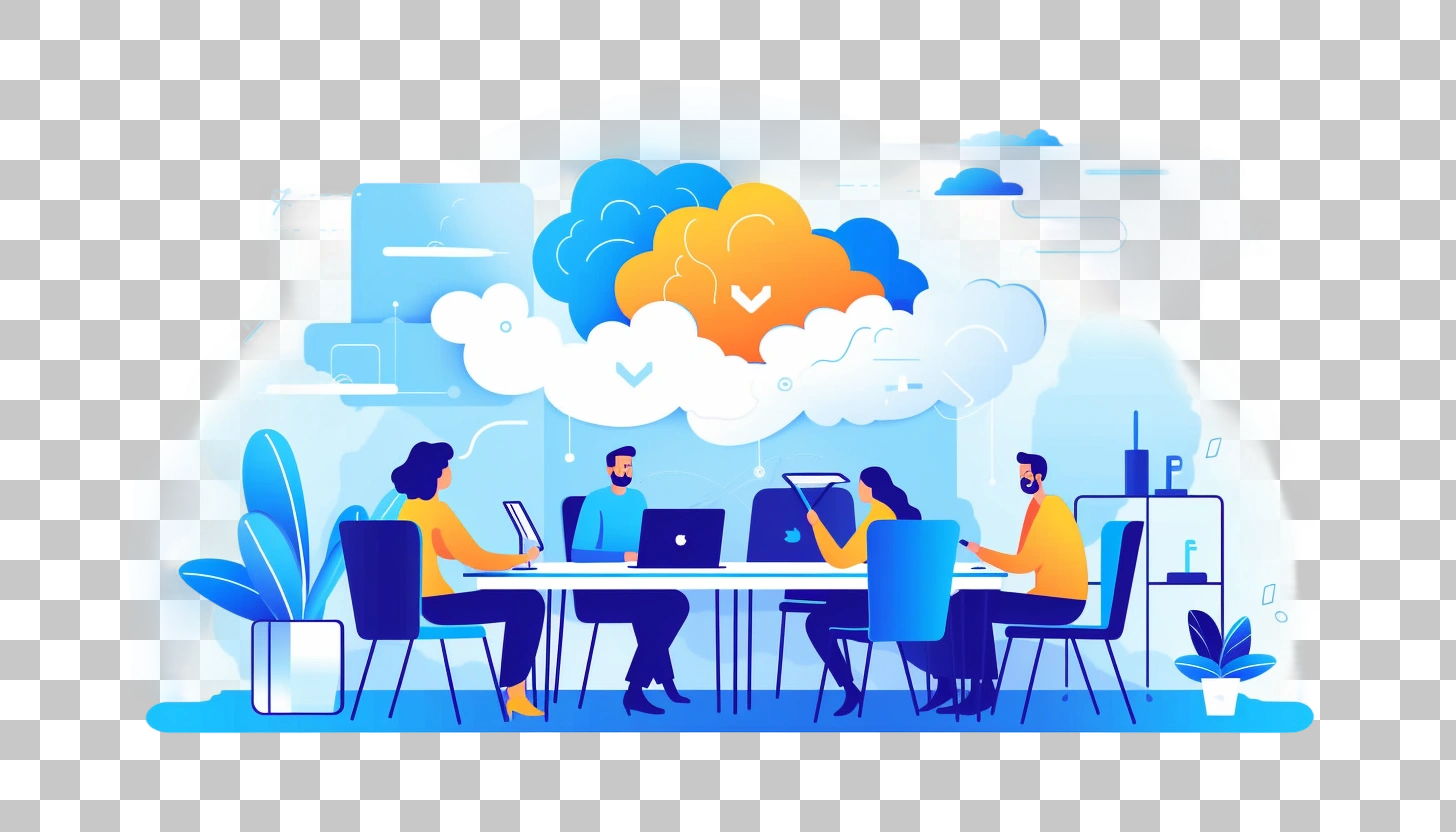 Cloud Computing Collaboration Team Meeting Business