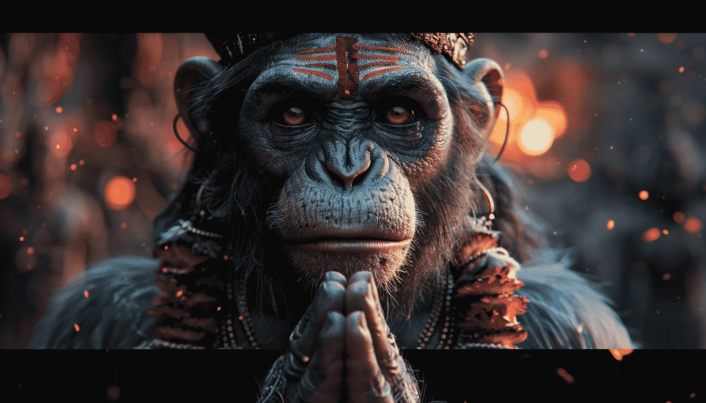 Chimpanzee  Spirituality  Hinduism  God  Prayer  A  Divine  Being  Monk  Apes