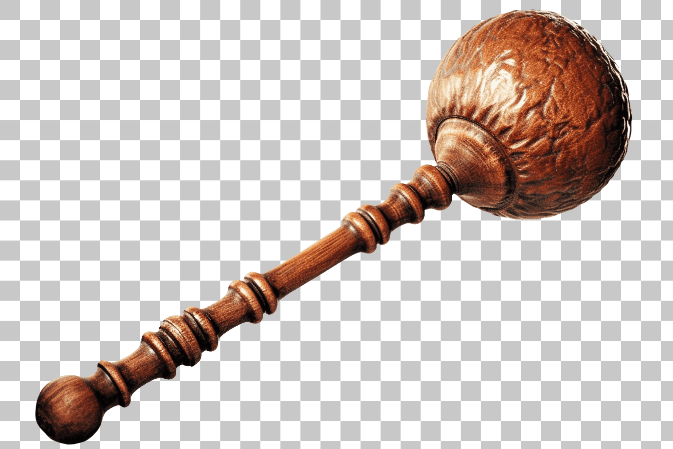 High-Resolution Wooden Gavel PNG Image: Auction, Judge, Law