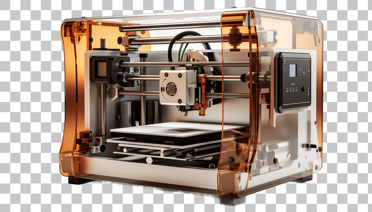 Amber 3D Printer PNG: High-Resolution Images of 3D Printing Technology